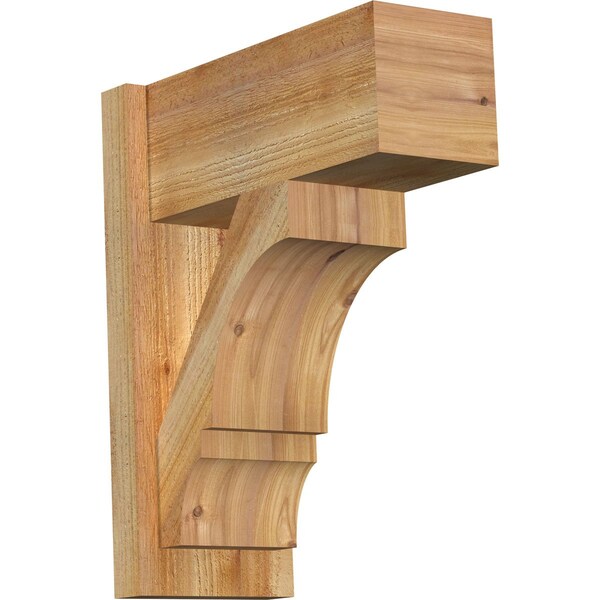 Ekena Millwork Balboa Block Rough Sawn Outlooker, Western Red Cedar, 8"W x 18"D x 22"H OUT08X18X22BOA05RWR - main